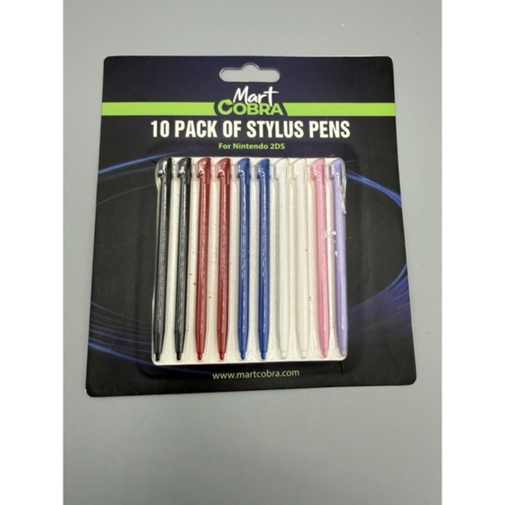 10 Pack Of Stylus Pens For Nintendo 2DS By Mart Cobra‎